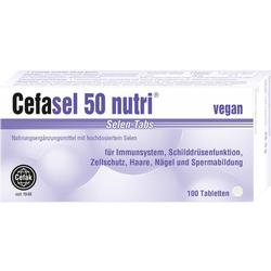 Eine Packung Selen-Tabletten für Immun- und Schilddrüsenfunktion, vegan, 100 Stück.