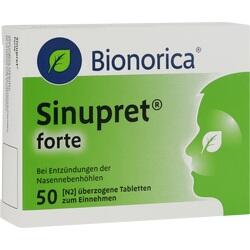 Grüne Packung von Sinupret forte für Nasennebenhöhlenentzündungen.