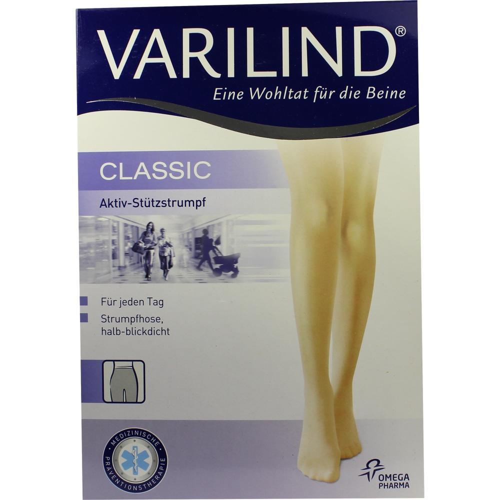 Eine Packung mit Stützstrümpfen für den täglichen Gebrauch wird gezeigt.